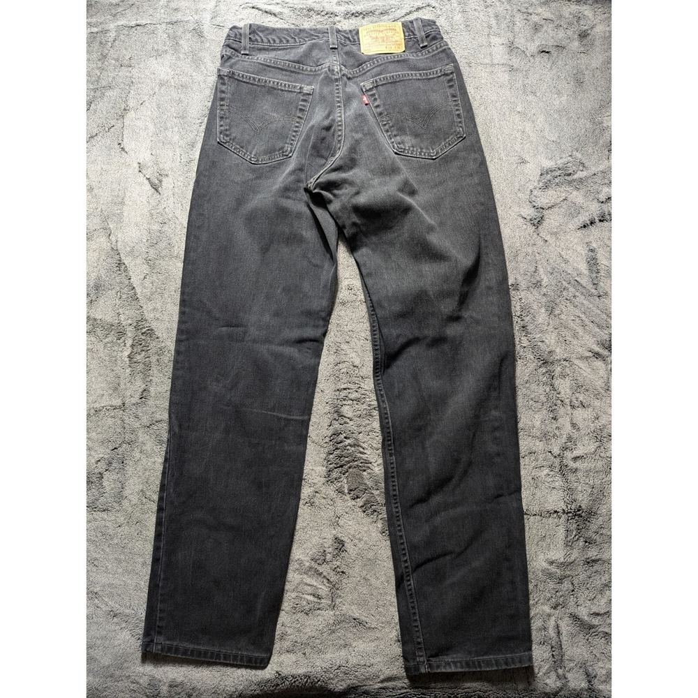Vintage Levi's 550 Relaxed Fit Jeans Men's Size 34x36 Black Made In USA - Picture 10 of 14